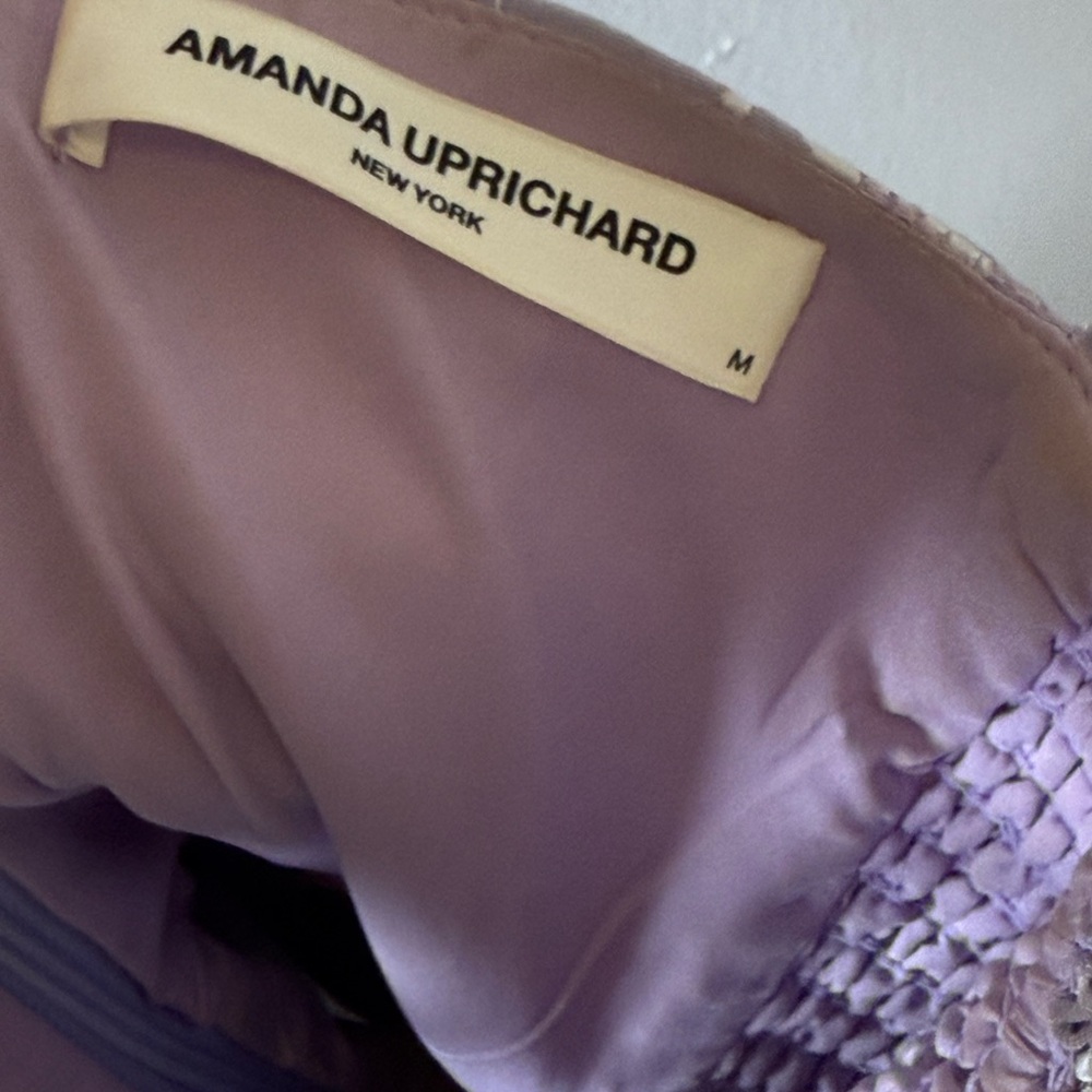 Amanda Uprichard Lilac Strap Romper Dress medium - Picture 7 of 7